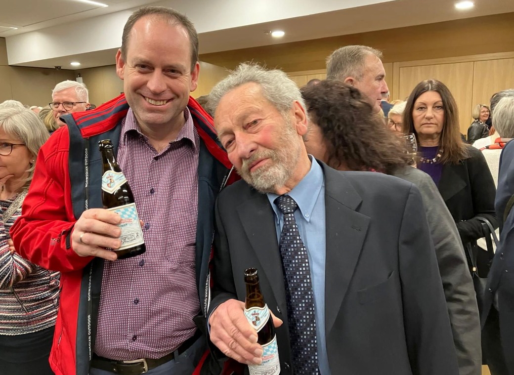 Ehrung beim Neujahrsempfang für Wolfgang Muth